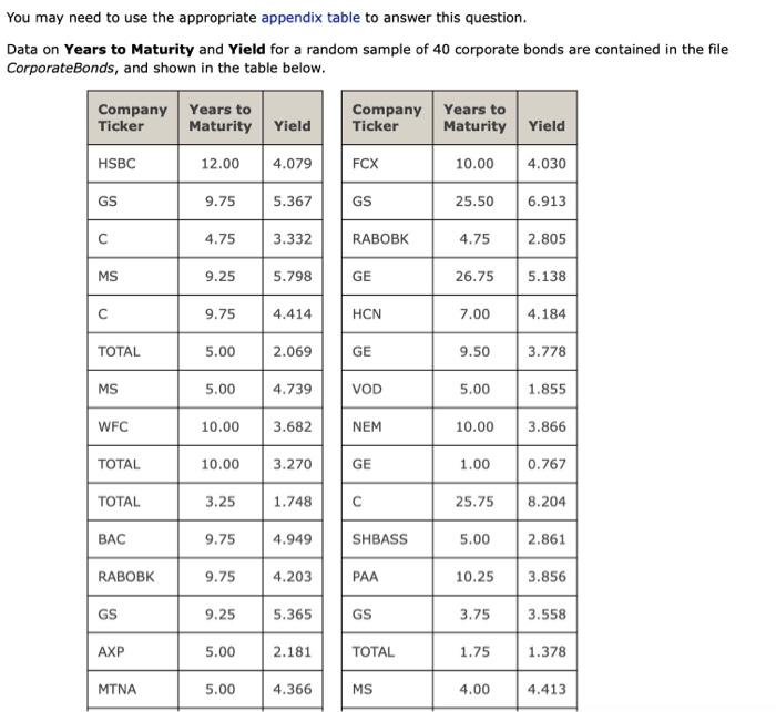 Solved You may need to use the appropriate appendix table to | Chegg.com