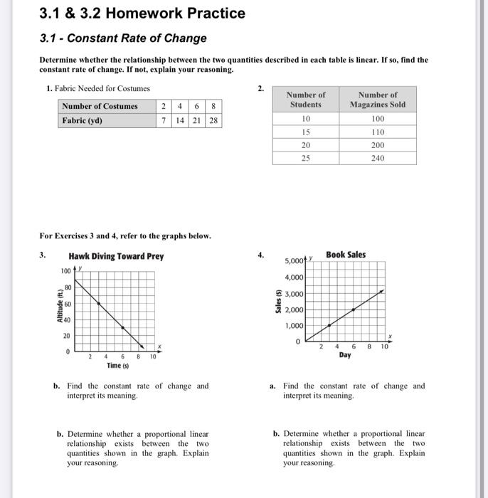 lesson 1 homework practice constant rate of change