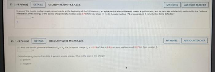 Solved 23 4 Points Details Oscolphys2016 19 3 P 033 My