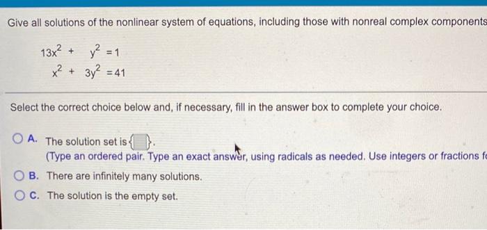 Solved A nonlinear system is given below, and the graphs of | Chegg.com