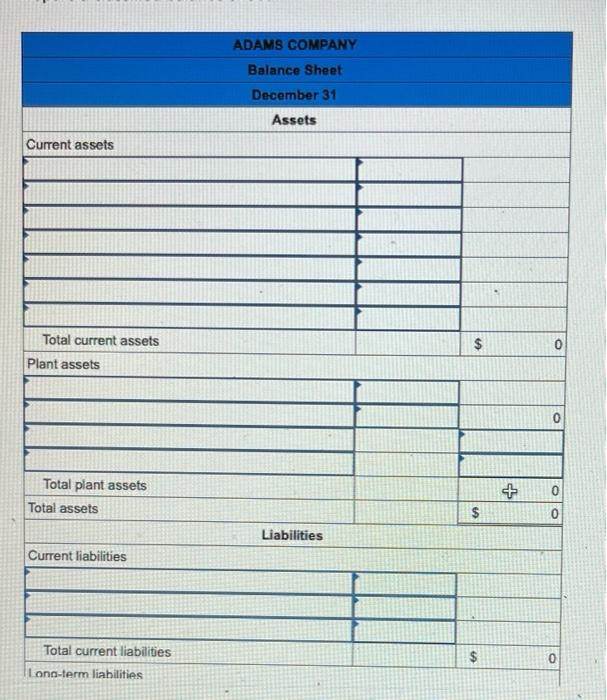 Solved Exercise 4-19 (Static) Preparing a classified balance | Chegg.com