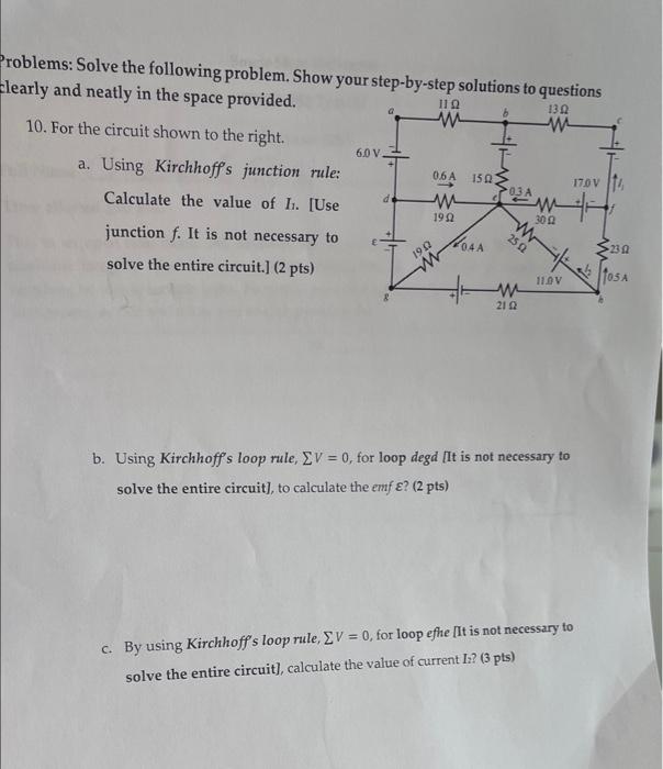 Solved Problems: Solve the following problem. Show your | Chegg.com