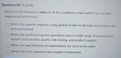 Solved Question 41 (1 ﻿point)Which of the following is not | Chegg.com