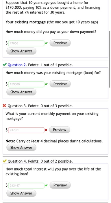 Solved Suppose That 10 Years Ago You Bought A Home For | Chegg.com