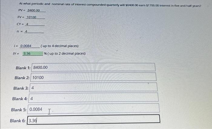 Solved At what periodic and nominal rate of interest | Chegg.com