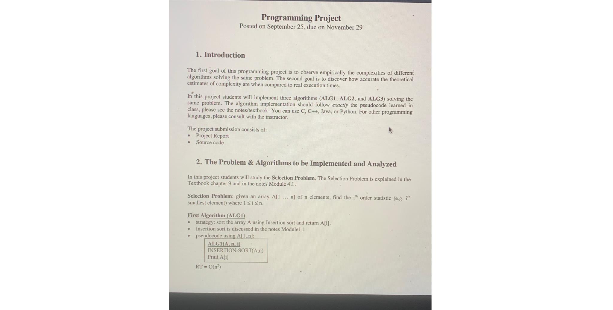 Solved Programming ProjectPosted on September 25, ﻿due on | Chegg.com
