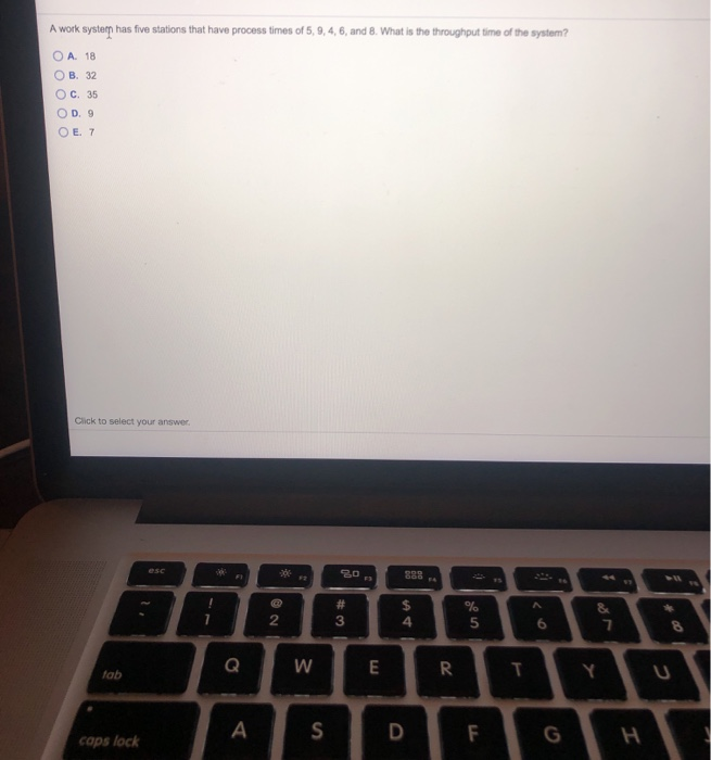 Solved A work system has five stations that have process | Chegg.com