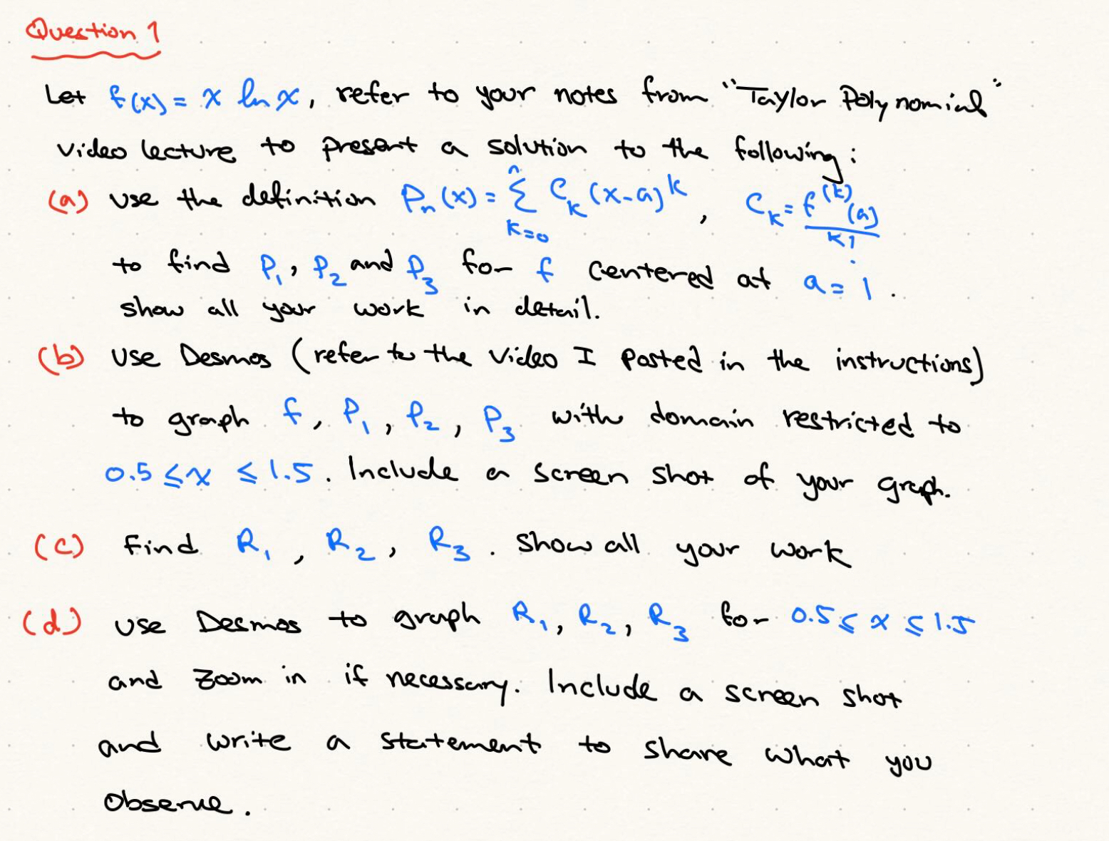 Solved Question 1Let F(x)=xlnx, ﻿refer To Your Notes From. | Chegg.com