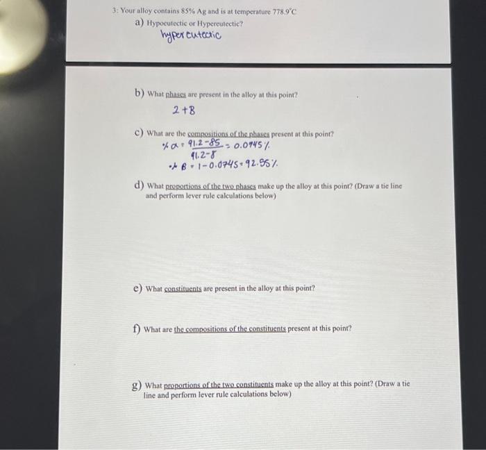 Solved Phase Diagram Practice Problems Part I: Use the Cu-Ag | Chegg.com