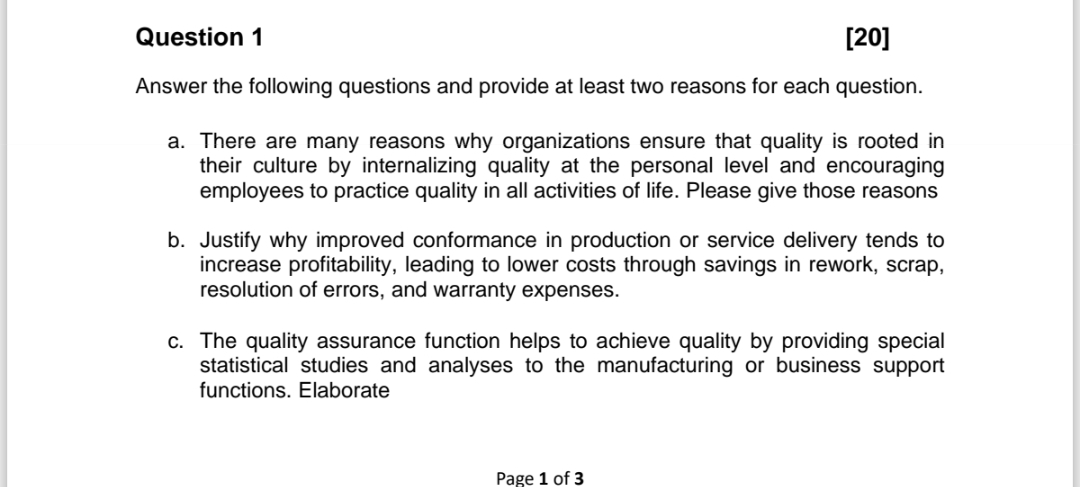 Solved Question 1[20]Answer the following questions and | Chegg.com