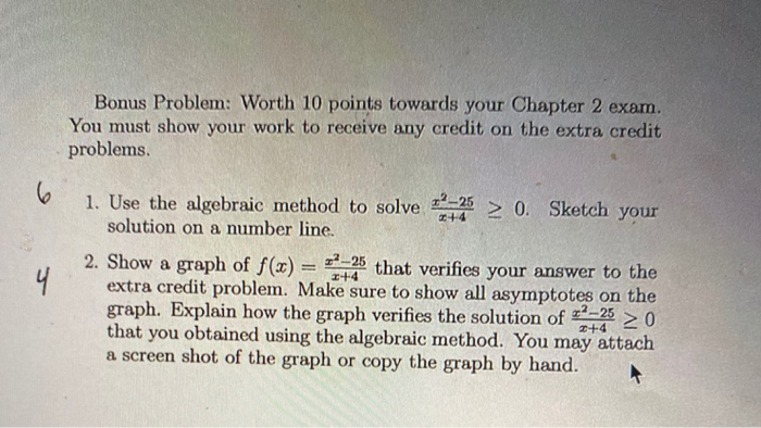 Solved Bonus Problem: Worth 10 points towards your Chapter 2 | Chegg.com