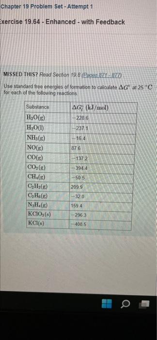 Chapter 19 Problem Set - Attempt 1 Exercise 19.64 - | Chegg.com