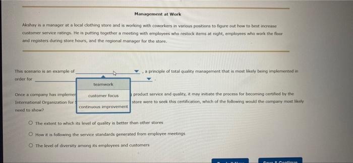 Solved Businesses looking to improve the quality of a | Chegg.com