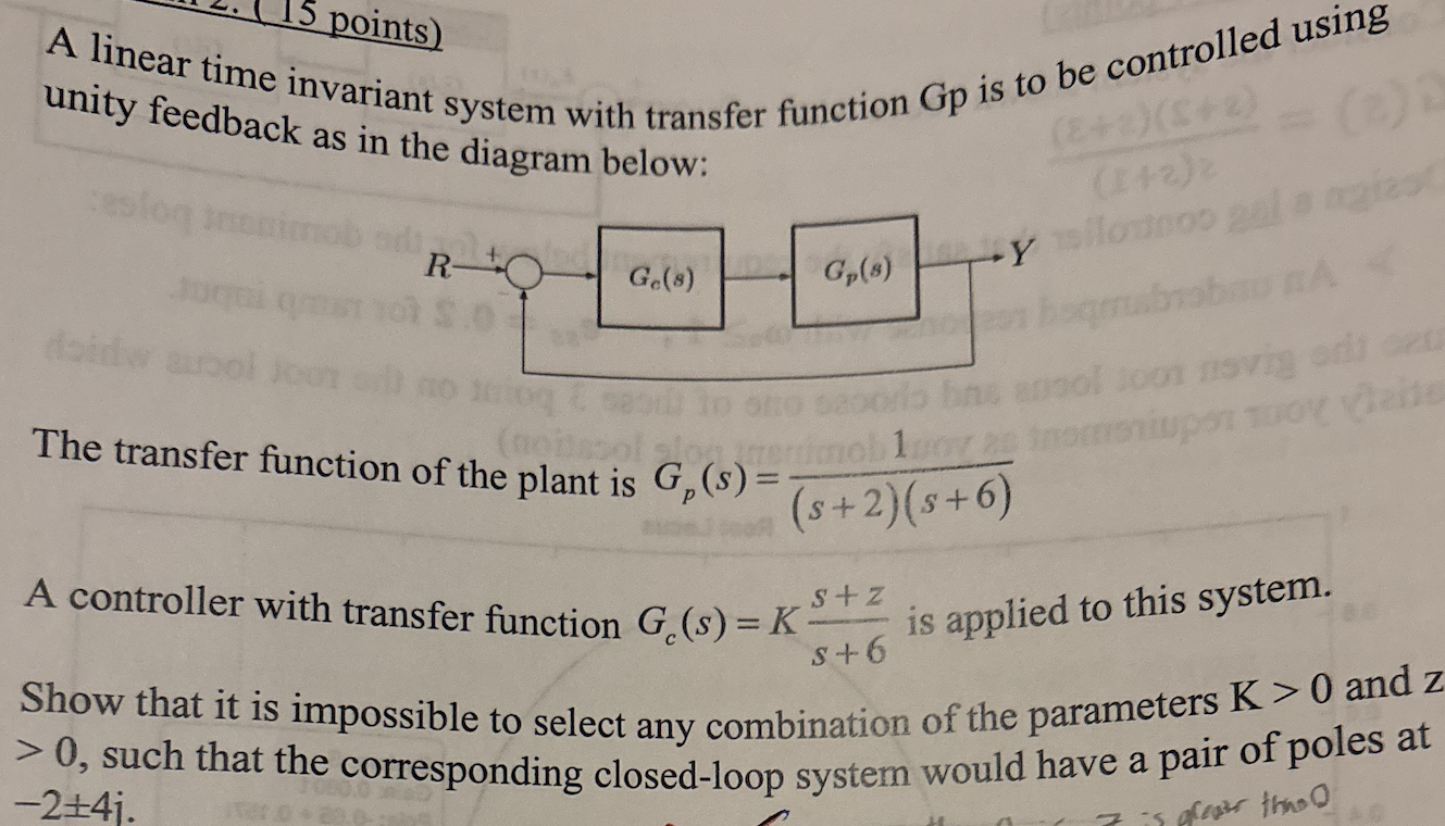 Solved A linear time invariant system with transfer function | Chegg.com