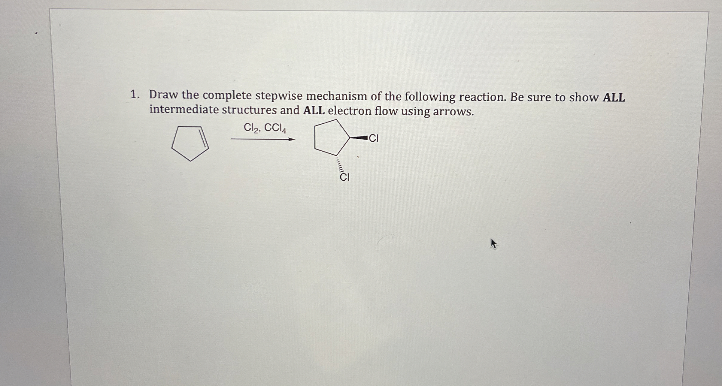 Solved Draw the complete stepwise mechanism of the following | Chegg.com
