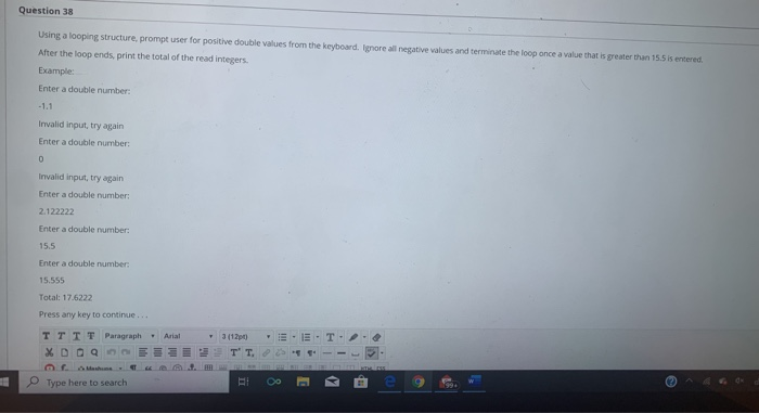 Solved Question 37 Evaluating Output What is the output of | Chegg.com