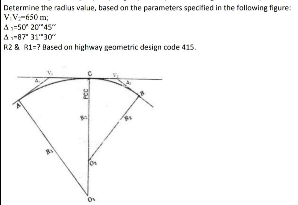 Solved Determine the radius value, based on the parameters | Chegg.com