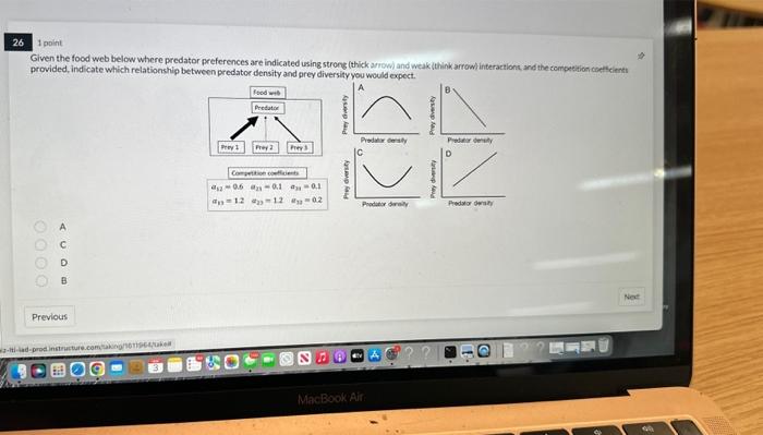 Solved Given the food web below where predator preferences Biology Diagrams