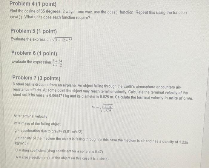 Cosine Of 35