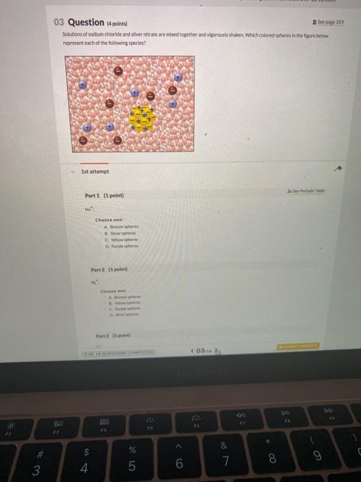 Solved 03 Question 4 points) See 359 Solutions of sodium | Chegg.com
