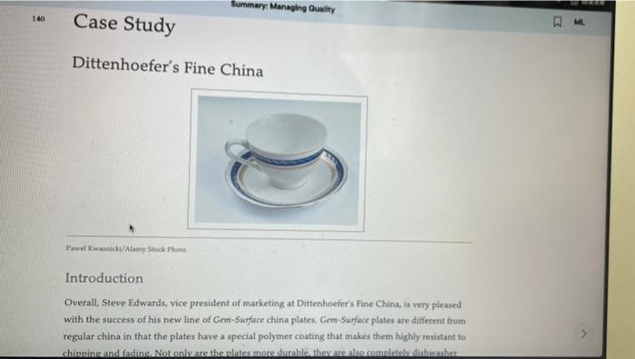 dittenhoefer fine china case study