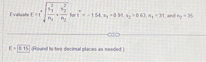 Solved Evaluate Et 2 S₁ N₁ 2 ₂ ہے For T 1 54 S₁