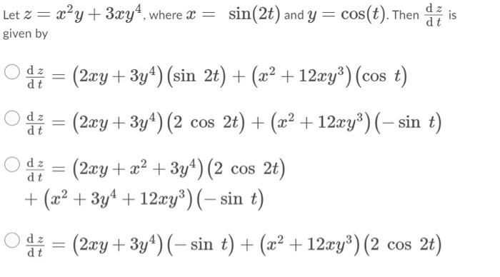 Solved Suppose That Z = F(x, Y) Is A Differentiable Function 