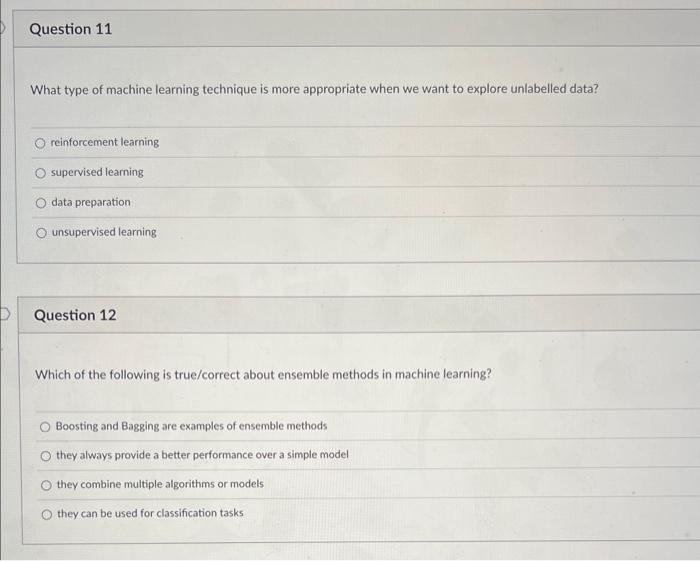Solved What type of machine learning technique is more | Chegg.com