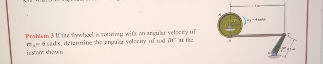 Solved Problem 3 ﻿If the flywheel is rotating with an | Chegg.com