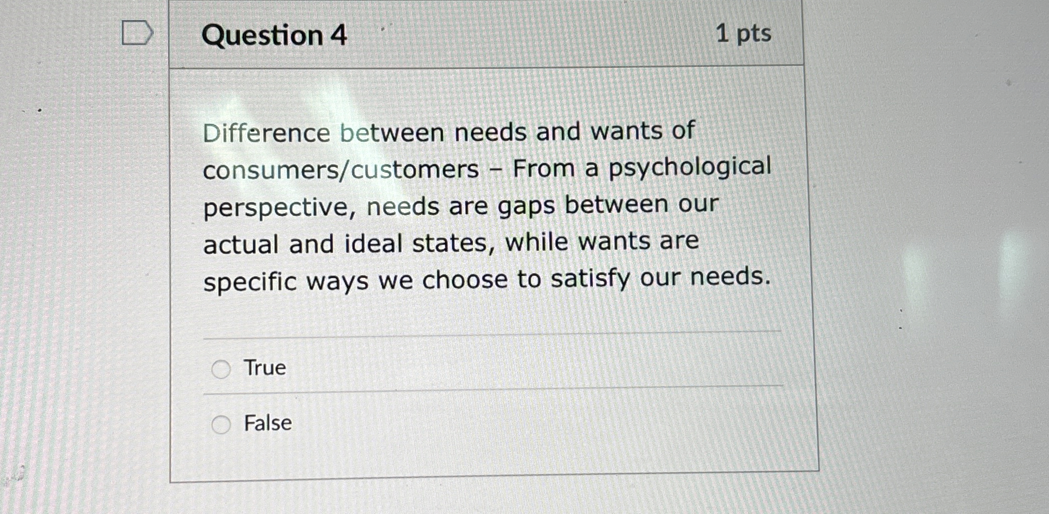 Solved Question 41 ﻿ptsDifference between needs and wants | Chegg.com