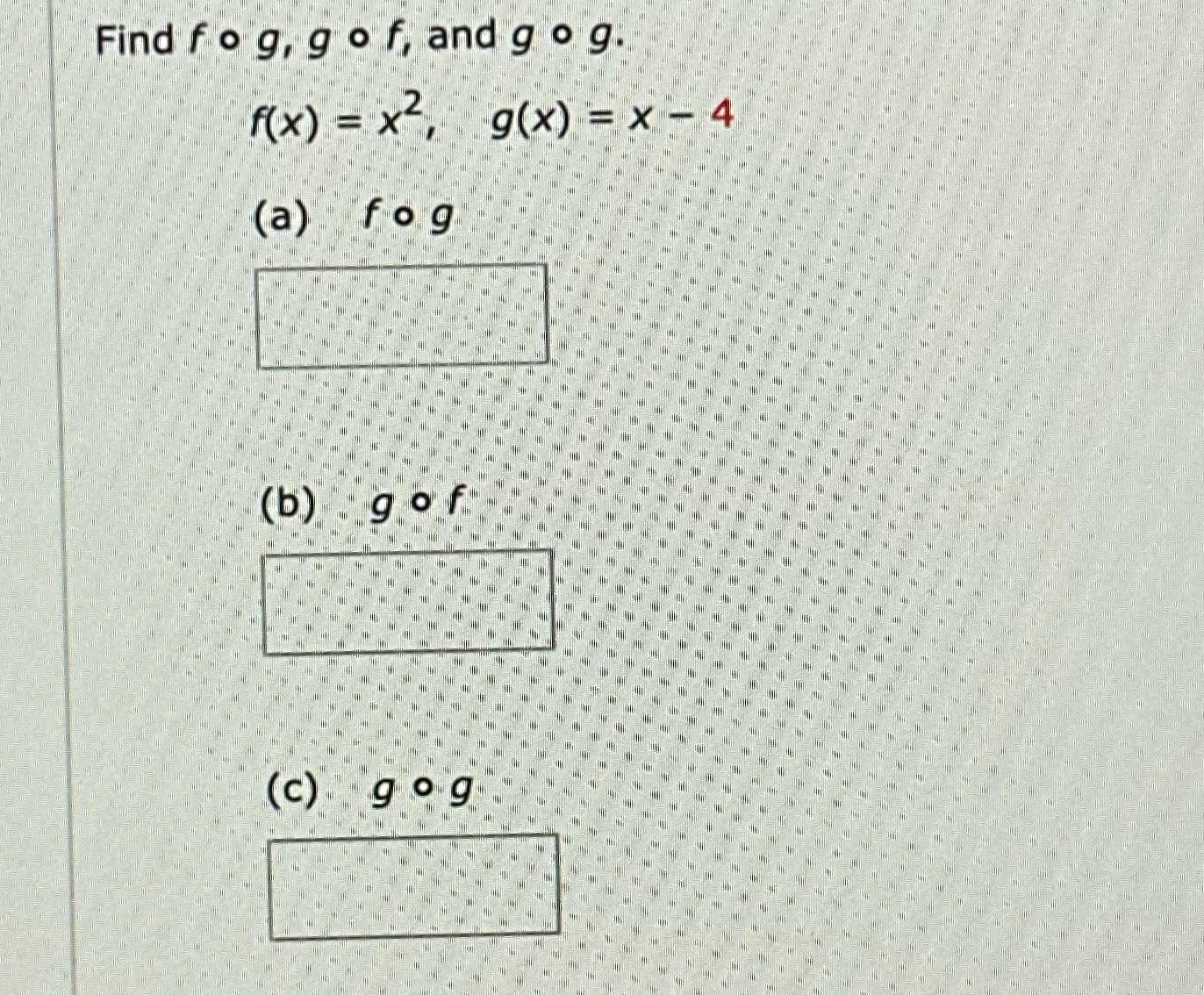 Solved Find F G G F ﻿and