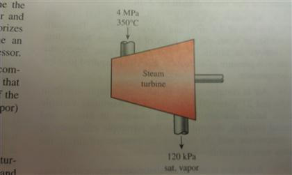 Steam At 4 Mpa And 350o C Is Expanded In A Adiabatic Chegg Com