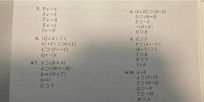 Solved III. Use Indirect Truth Tables To Determine Whether | Chegg.com