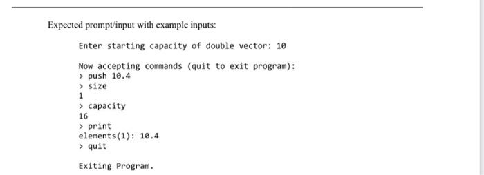 Solved Overview A vector is a container that can be treated | Chegg.com
