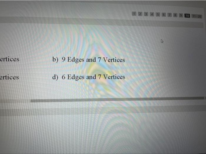 Solved How many edges and vertices are there in C? a) 9 | Chegg.com