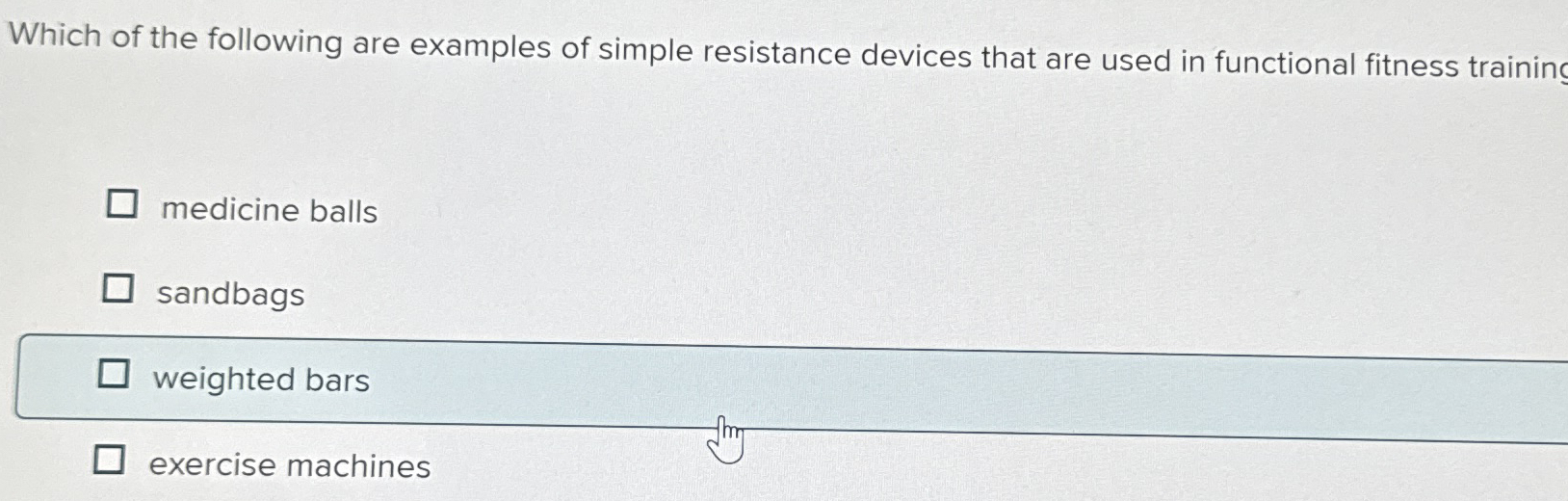 Solved Which of the following are examples of simple