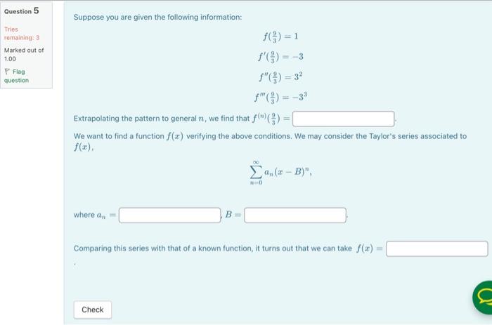 Solved Suppose You Are Given The Following Information: | Chegg.com