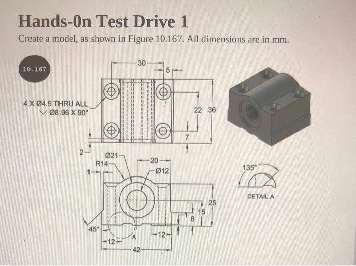Solved Hands-On Test Drive 1 Create a model, as shown in | Chegg.com