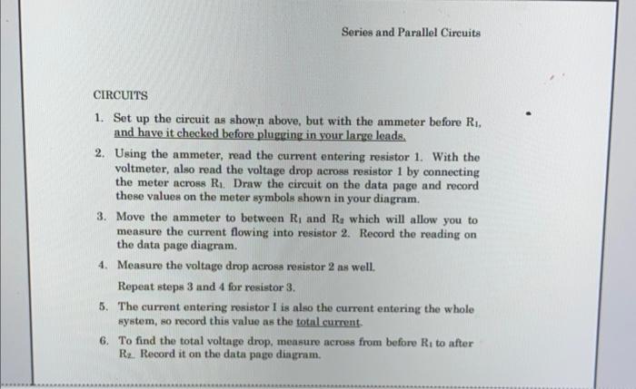 series and parallel circuit experiment report