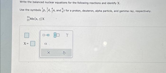 Solved Write The Balanced Nuclear Equations For The | Chegg.com