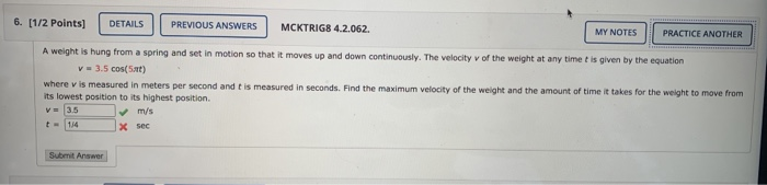 Solved I have been trying to solve for t for a while but Im | Chegg.com