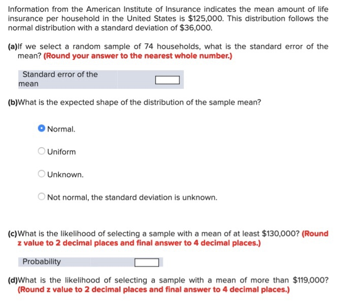 Solved Information from the American Institute of Insurance | Chegg.com