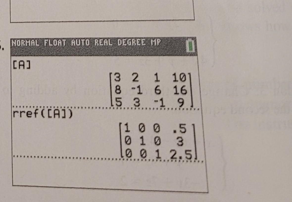 Solved NORMAL FLOAT AUTO REAL DEGREE MP CA) 3 2 1 10 8 -1 6 | Chegg.com