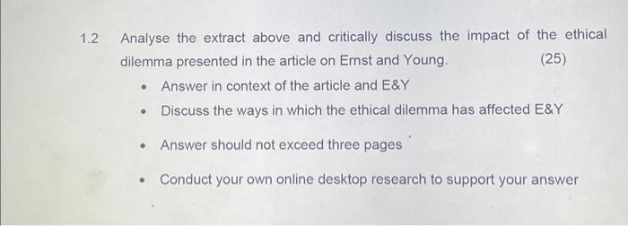 Solved READ THE ARTICLE BELOW AND ANSWER THE QUESTIONS THAT | Chegg.com