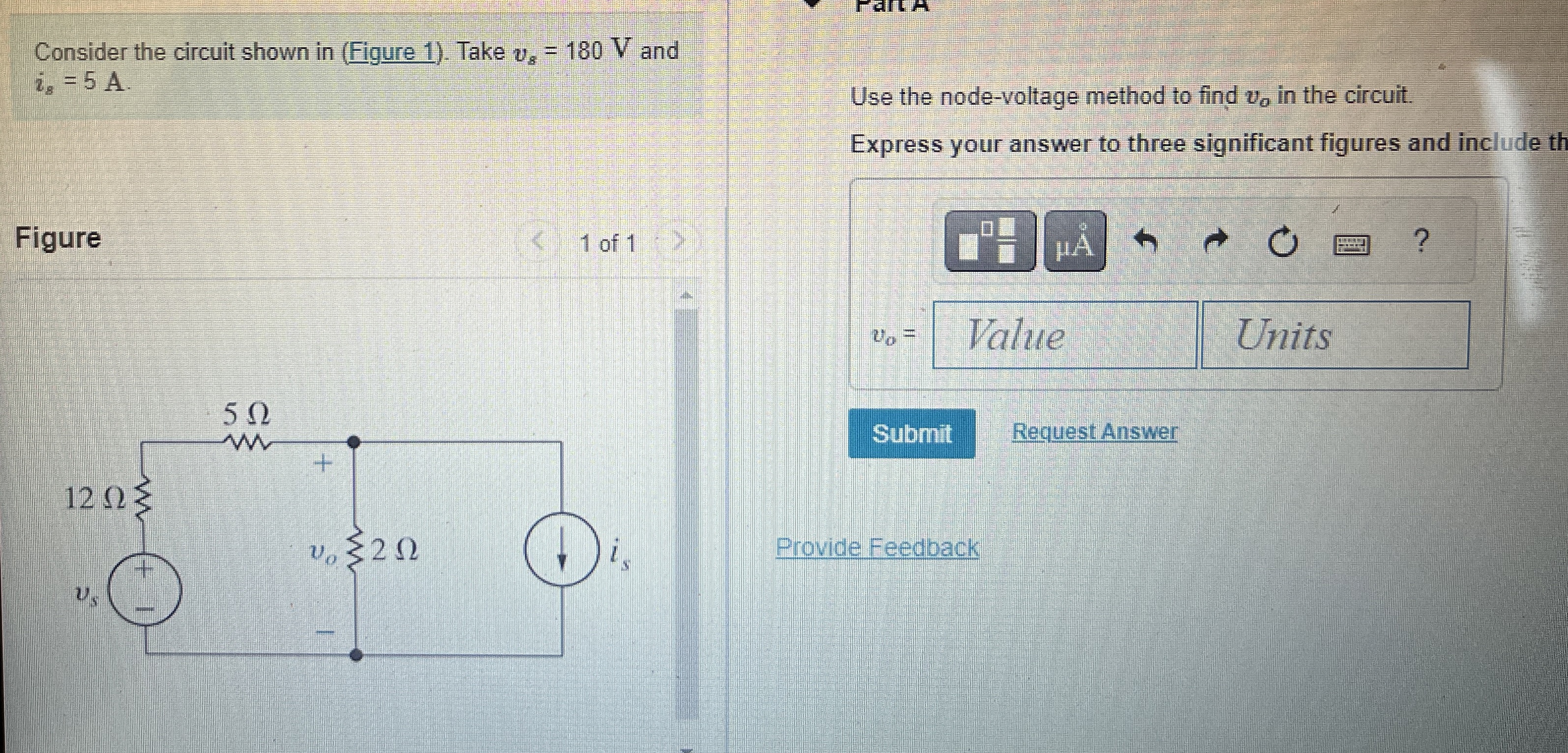 Solved Consider the circuit shown in (Figure 1). ﻿Take | Chegg.com