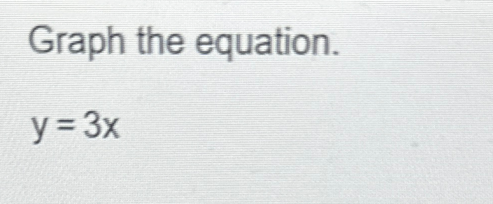 solved-graph-the-equation-y-3x-chegg