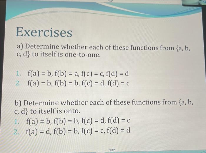 Solved Exercises a) Determine whether each of these | Chegg.com
