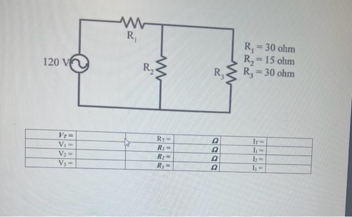 \begin{tabular}{|l|l|l|l|l|l|} \hline\( V_{T}= \) & \( \mathrm{R}_{\mathrm{T}}= \) & & \( \boldsymbol{\Omega} \) & \( \mathrm