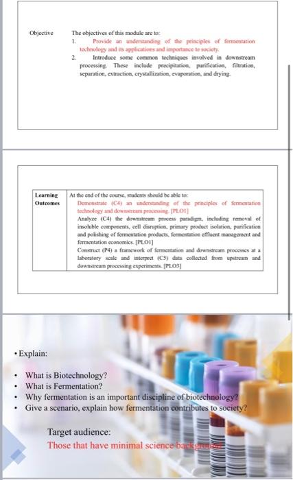 Solved Objective The objectives of this module are to 1. | Chegg.com