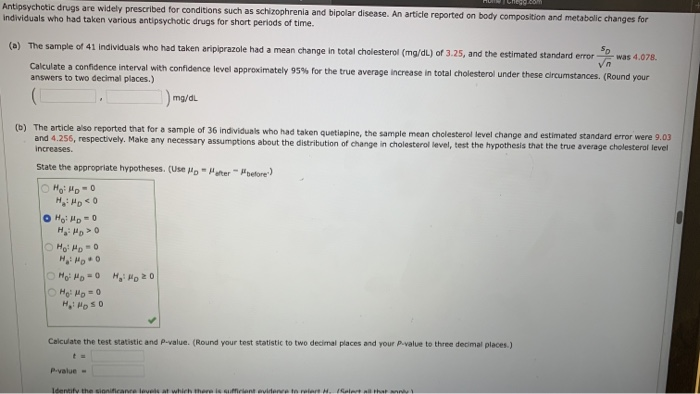 Solved Ho: Mo - 0 M: HD SO Calculate the test statistic | Chegg.com